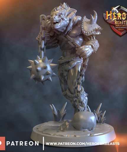 Gnoll mercenary warrior 6 - Flail