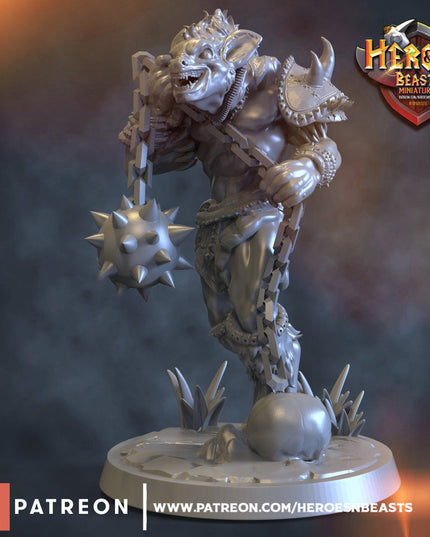 Gnoll mercenary warrior 6 - Flail