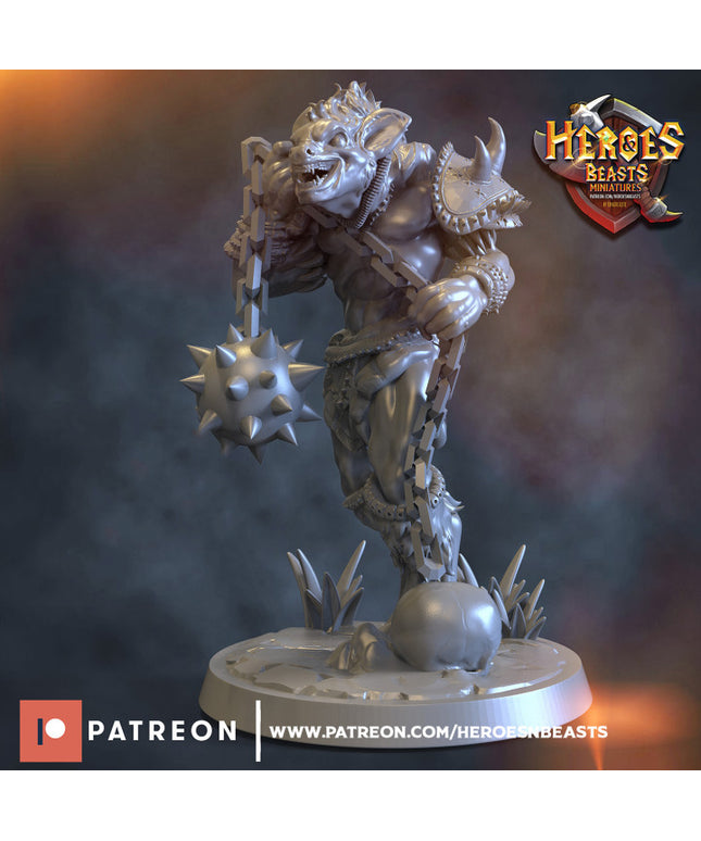 Gnoll mercenary warrior 6 - Flail