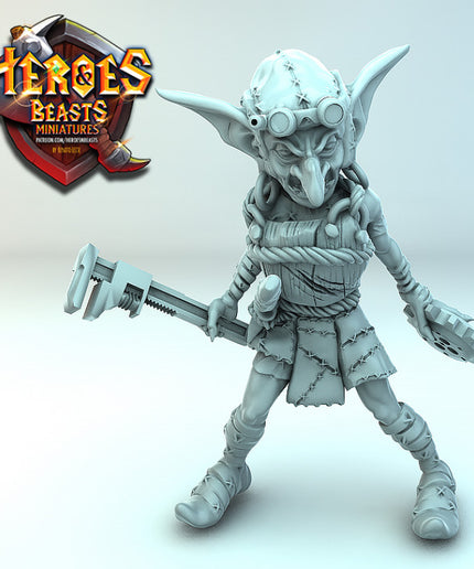 Goblin steampunk pilot