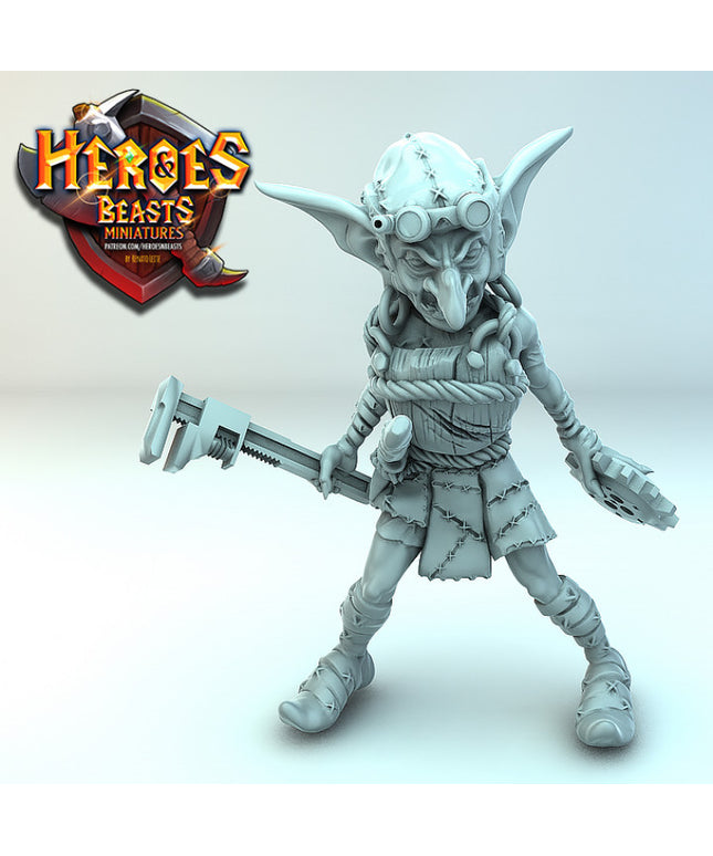 Goblin steampunk pilot