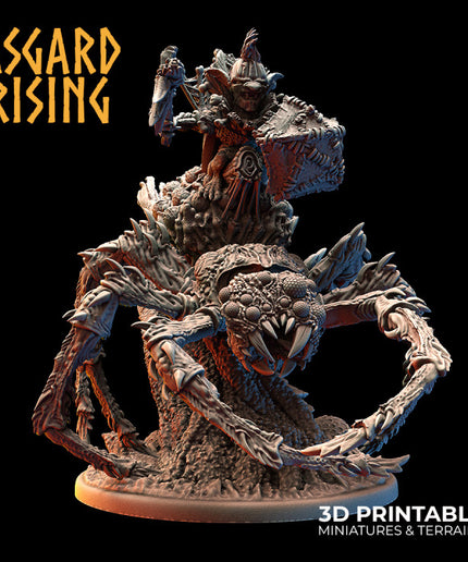 GOBLIN: Goblin Chieftain on Nightmare Spider