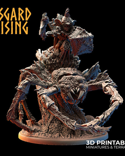 GOBLIN: Goblin Chieftain on Nightmare Spider