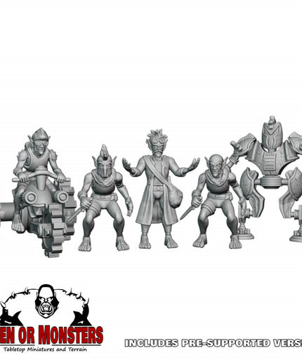 Goblin Scientist and minions - 5 Figures