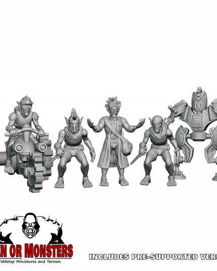Goblin Scientist and minions - 5 Figures