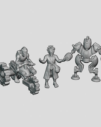 Goblin Scientist and minions - 5 Figures