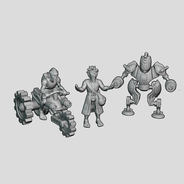 Goblin Scientist and minions - 5 Figures