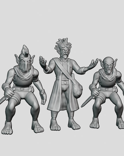 Goblin Scientist and minions - 5 Figures