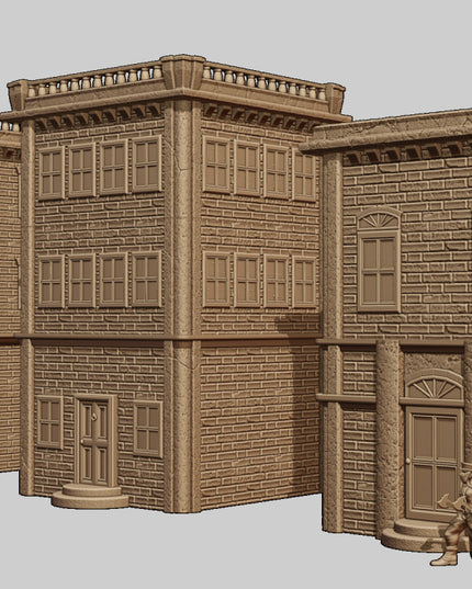 Victorian style apartment buildings