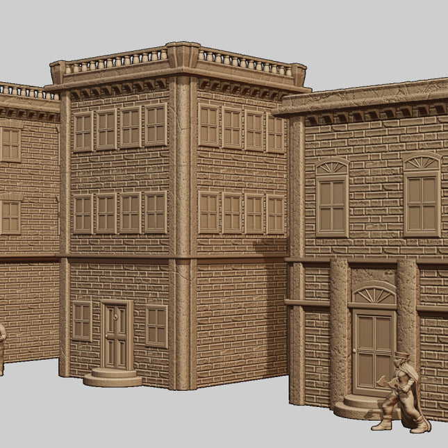 Victorian style apartment buildings