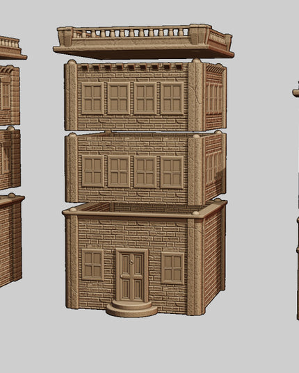 Victorian style apartment buildings
