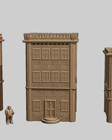 Victorian style apartment buildings