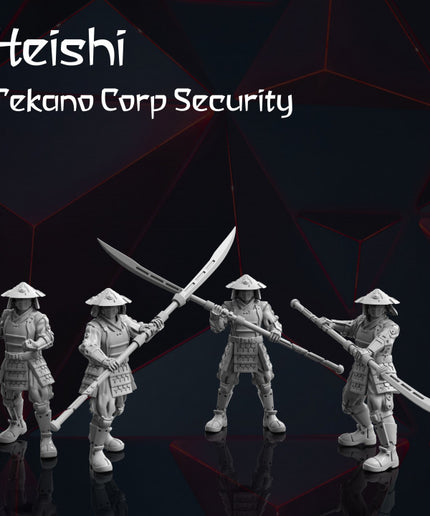 4x Sci-Fi Japan Troops - Tekano Corp Collection
