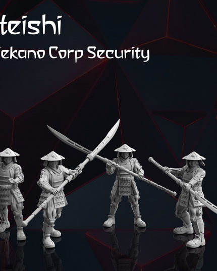 4x Sci-Fi Japan Troops - Tekano Corp Collection