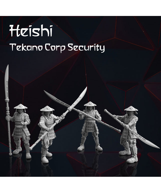 4x Sci-Fi Japan Troops - Tekano Corp Collection