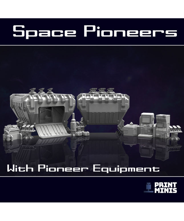 The Habitation Unit - Modular, Expandable Terrain - Space Pioneers Collection