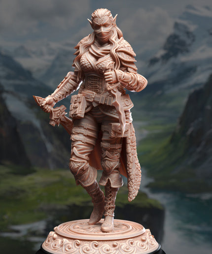 Water Genasi Swashbuckler Rogue - Hali Brookes