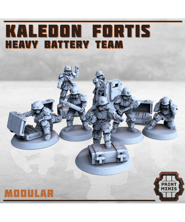 Heavy Battery Troops x6 - Kaledon Fortis