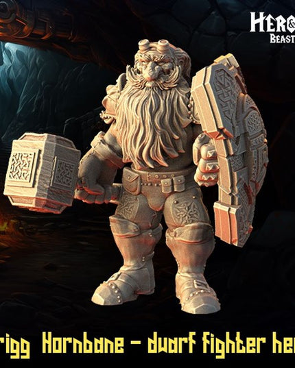 Umrigg Hornbane - dwarf fighter