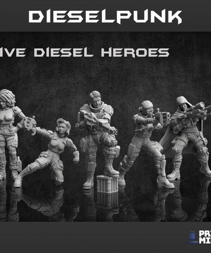 Dieselpunk Heroes x 5 - Dieselpunk Collection