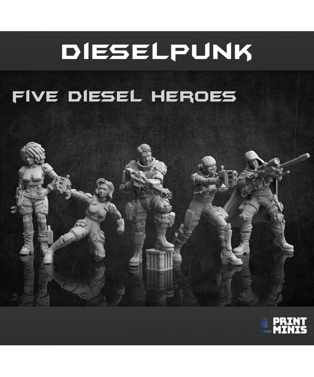 Dieselpunk Heroes x 5 - Dieselpunk Collection