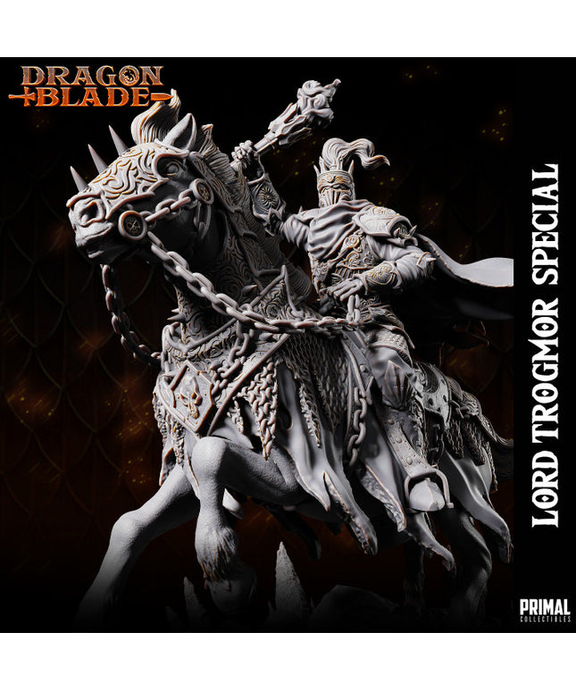 Death knight Boss Lord Trogmor on a horse - January 2024 - DRAGONBLADE- MASTERS OF DUNGEONS QUEST