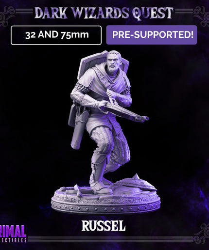 Crossbowman/ Mercenary /Man- at- arms - Russel - DARK WIZARDS - MASTERS OF DUNGEONS QUEST