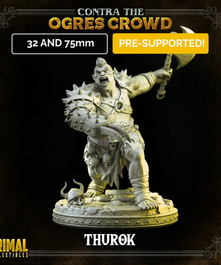 Ogre chieftain - Thurok - CONTRA THE OGRES CROWD - MASTERS OF DUNGEONS QUEST