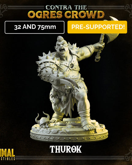 Ogre chieftain - Thurok - CONTRA THE OGRES CROWD - MASTERS OF DUNGEONS QUEST