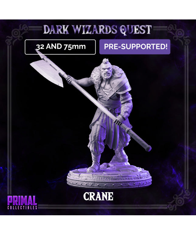 Halberdier/ Mercenary /Man- at- arms - Crane - DARK WIZARDS - MASTERS OF DUNGEONS QUEST
