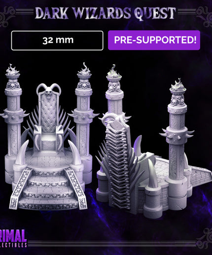Boss throne- DARK WIZARDS - MASTERS OF DUNGEONS QUEST