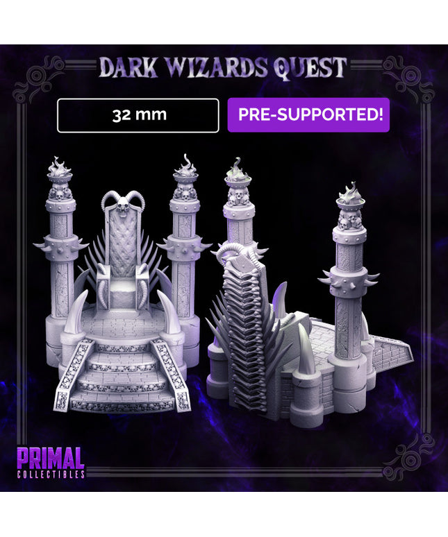 Boss throne- DARK WIZARDS - MASTERS OF DUNGEONS QUEST