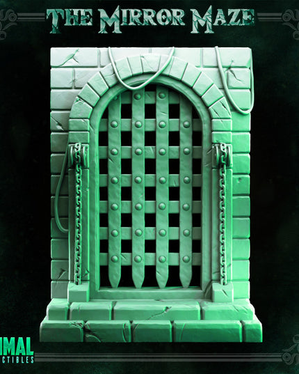 Porticullis and mirror - THE MIRROR MAZE - MASTERS OF DUNGEONS QUEST