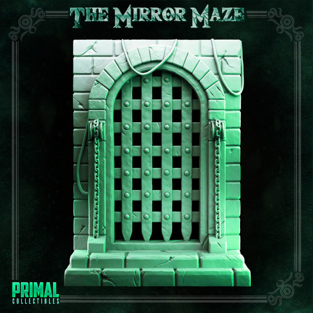 Porticullis and mirror - THE MIRROR MAZE - MASTERS OF DUNGEONS QUEST