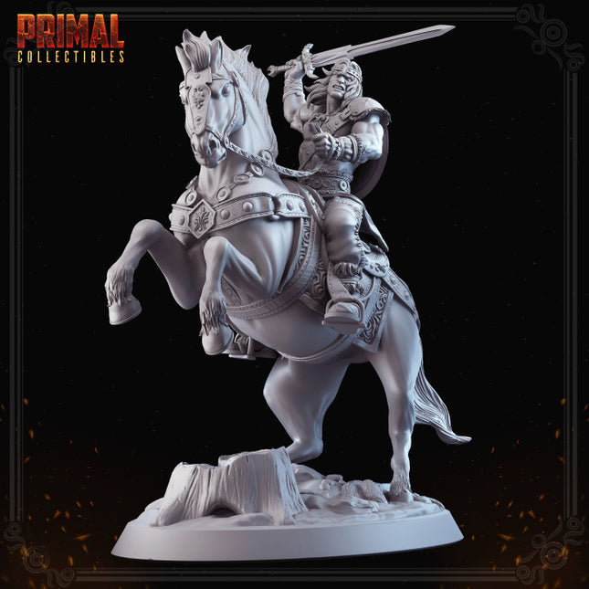 Barbarian - Boris on a horse - MASTER SOF DUNGEONS QUEST