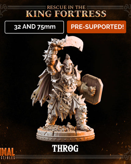 Orc warlord - THROG- April 2023 - RESCUE IN THE KING FORTRESS - MASTERS OF DUNGEONS QUEST