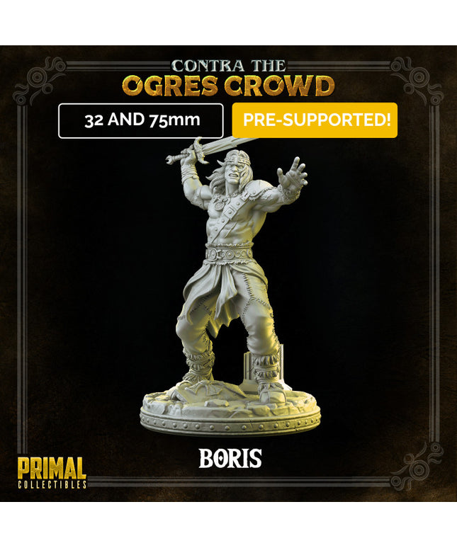 Barbarian - Boris - CONTRA THE OGRES CROWD - MASTERS OF DUNGEONS QUEST