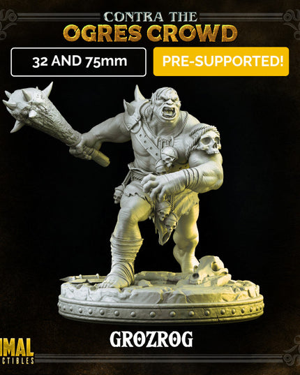 Ogre warrior - Grozrog - CONTRA THE OGRES CROWD - MASTERS OF DUNGEONS QUEST