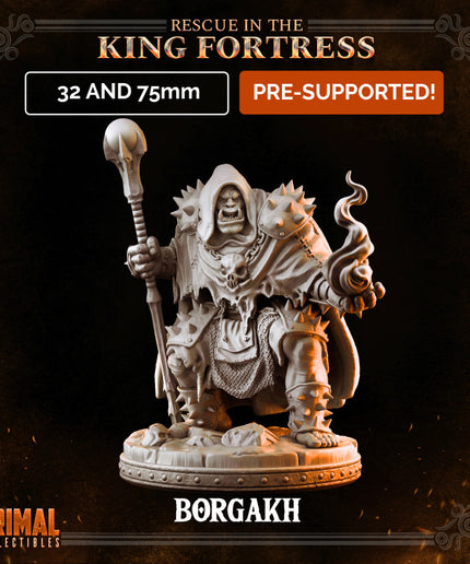 Orc spellcaster - BORGAKH THROGSON - April 2023 - RESCUE IN THE KING FORTRESS - MASTERS OF DUNGEONS QUEST