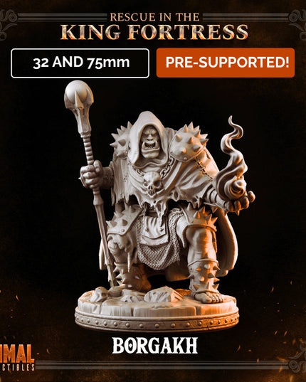 Orc spellcaster - BORGAKH THROGSON - April 2023 - RESCUE IN THE KING FORTRESS - MASTERS OF DUNGEONS QUEST