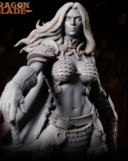 Barbarian female - Anya - December 2023 - DRAGONBLADE - MASTERS OF DUNGEONS QUEST