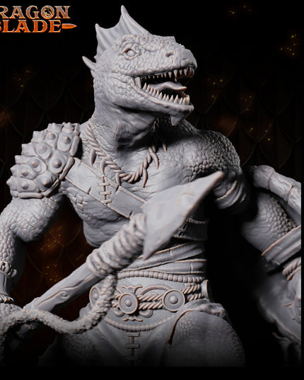 Lizardmen lance and shield - September 2023 - DRAGONBLADE- MASTERS OF DUNGEONS QUEST