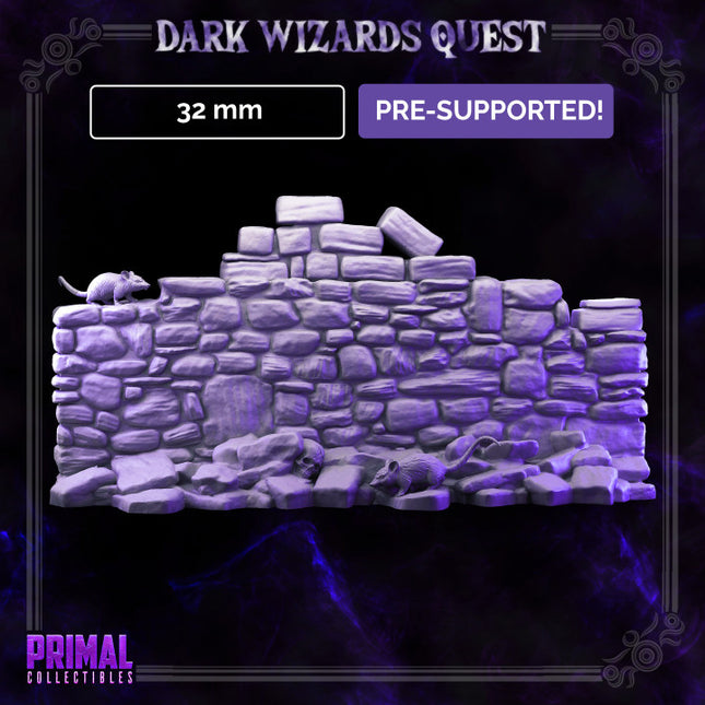 Stone Barrier - DARK WIZZARDS - MASTERS OF DUNGEONS QUEST