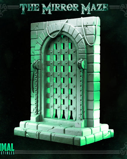 Porticullis and mirror - THE MIRROR MAZE - MASTERS OF DUNGEONS QUEST