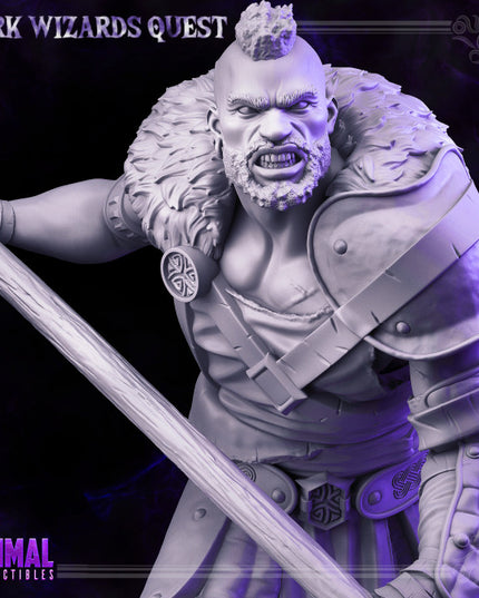 Halberdier/ Mercenary /Man- at- arms - Crane - DARK WIZARDS - MASTERS OF DUNGEONS QUEST
