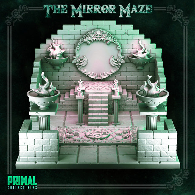 Sanctrum room and iron door - THE MIRROR MAZE - MASTERS OF DUNGEONS QUEST