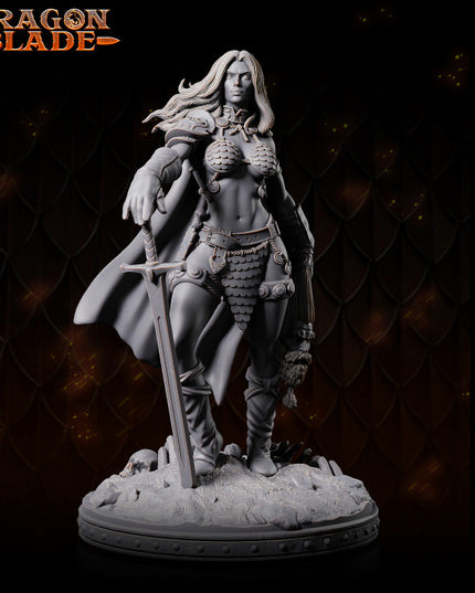 Barbarian female - Anya - December 2023 - DRAGONBLADE - MASTERS OF DUNGEONS QUEST