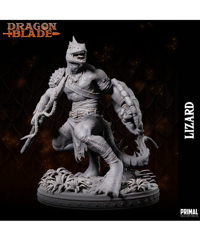 Lizardmen lance and shield - September 2023 - DRAGONBLADE- MASTERS OF DUNGEONS QUEST