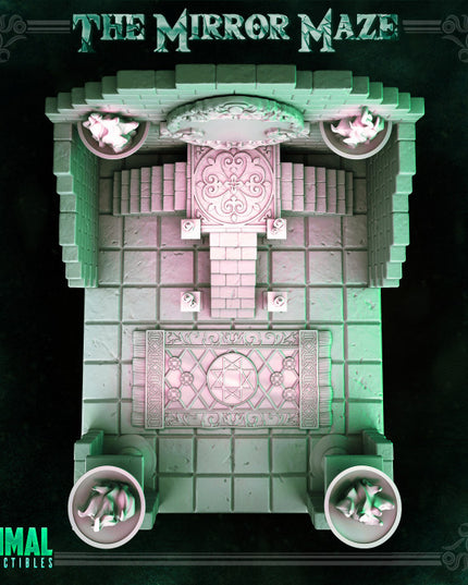 Sanctrum room and iron door - THE MIRROR MAZE - MASTERS OF DUNGEONS QUEST