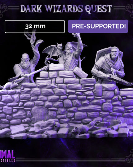 32mm - Barriers RPG game - MASTERS OF DUNGEONS QUEST